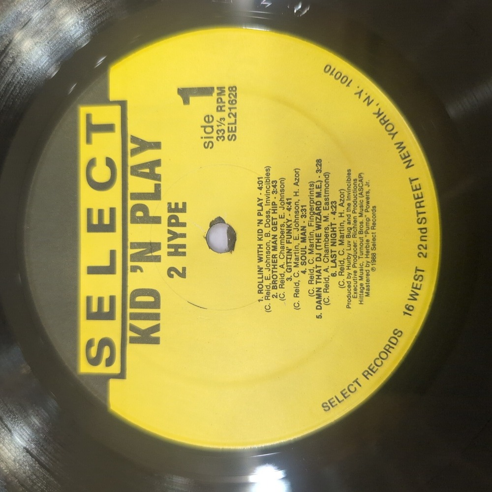 Kid 'N Play 2 Hype Vinyl LP 1988‎ Select Records SEL 21628 Hip Hop Album - Picture 4 of 6
